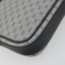 GUCCI Micro GG Canvas Shoulder Bag PVC Navy Gold Auth 195064-15