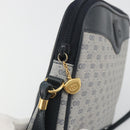 GUCCI Micro GG Canvas Shoulder Bag PVC Navy Gold Auth 195064-9