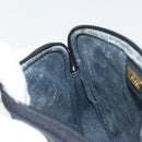 GUCCI Micro GG Canvas Shoulder Bag PVC Navy Gold Auth 195064-20