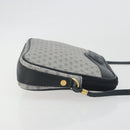 GUCCI Micro GG Canvas Shoulder Bag PVC Navy Gold Auth 195064-3