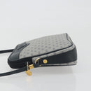 GUCCI Micro GG Canvas Shoulder Bag PVC Navy Gold Auth 195064-4