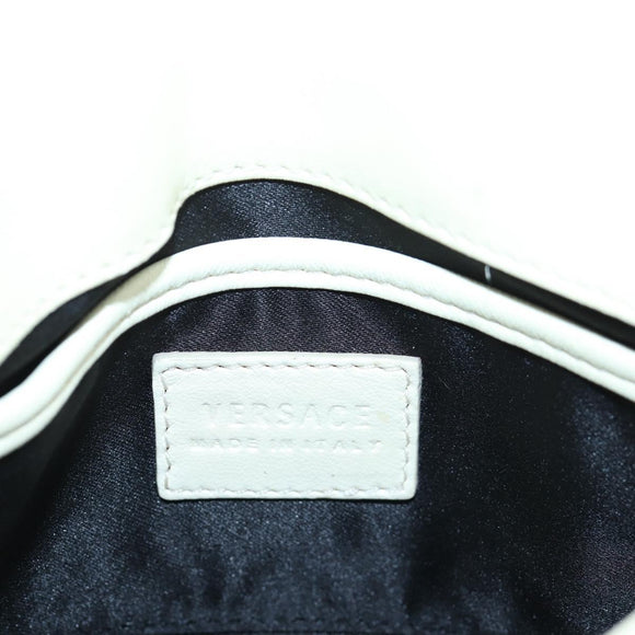 VERSACE Chain Shoulder Bag Canvas Multicolor Gold Auth 195065M