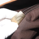 GUCCI GG Canvas GG Crystal Tote Bag Coated Canvas Gold 131230 Auth 195067-12