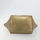 GUCCI GG Canvas GG Crystal Tote Bag Coated Canvas Gold 131230 Auth 195067-5