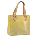 LOUIS VUITTON Monogram Vernis Houston Hand Bag Gris M91053 LV Auth 195071-1