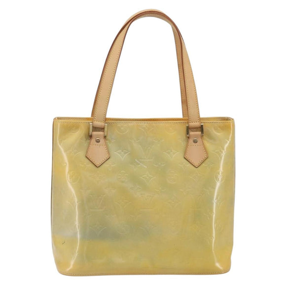 LOUIS VUITTON Monogram Vernis Houston Hand Bag Gris M91053 LV Auth 195071
