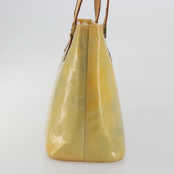 LOUIS VUITTON Monogram Vernis Houston Hand Bag Gris M91053 LV Auth 195071