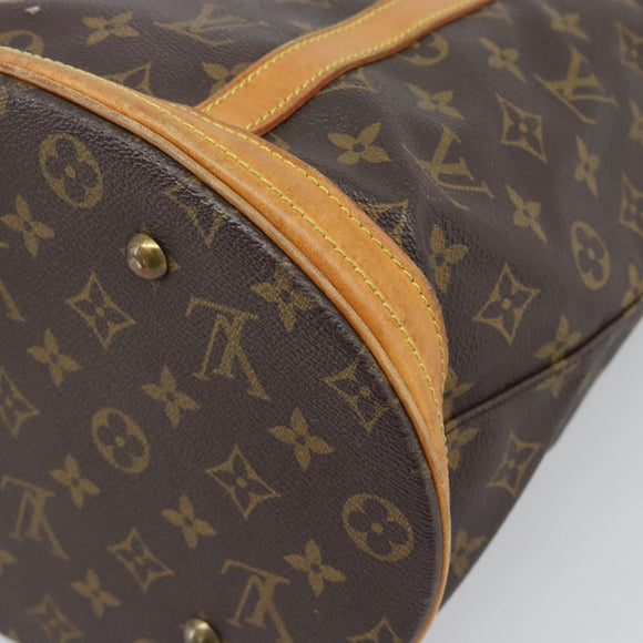 LOUIS VUITTON Monogram Bucket GM Shoulder Bag M42236 LV Auth 195072