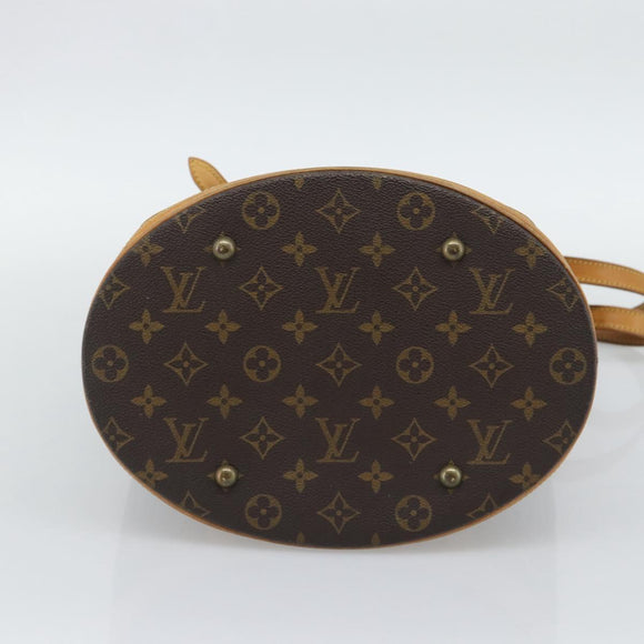 LOUIS VUITTON Monogram Bucket GM Shoulder Bag M42236 LV Auth 195072