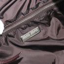Miu Miu Tote Bag Canvas Green Silver Auth 195073A-18