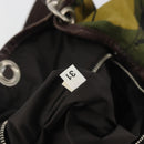 Miu Miu Tote Bag Canvas Green Silver Auth 195073A-11