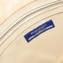 BURBERRY Nova Check Blue Label Shoulder Bag Nylon Green Silver Auth 195078A-20
