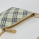 BURBERRY Nova Check Blue Label Shoulder Bag Nylon Green Silver Auth 195078A-6