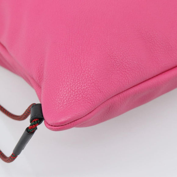 GUCCI Drawstring Backpack Leather Pink 516639 Auth 195079A