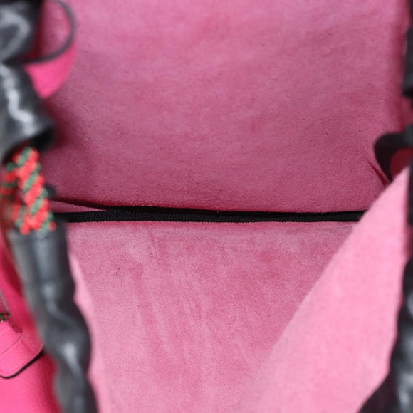 GUCCI Drawstring Backpack Leather Pink 516639 Auth 195079A