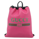 GUCCI Drawstring Backpack Leather Pink 516639 Auth 195079A-13