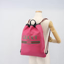 GUCCI Drawstring Backpack Leather Pink 516639 Auth 195079A-26