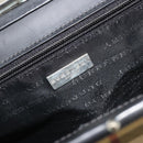 BURBERRY Nova Check Tote Bag PVC Beige Silver Auth 195080A-11