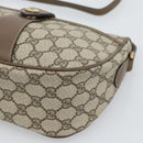 GUCCI GG Supreme Web Sherry Line Bag PVC Beige Gold 89 02 032 Auth 195081-14