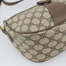 GUCCI GG Supreme Web Sherry Line Bag PVC Beige Gold 89 02 032 Auth 195081-15