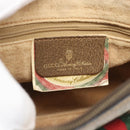 GUCCI GG Supreme Web Sherry Line Bag PVC Beige Gold 89 02 032 Auth 195081-19
