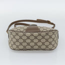 GUCCI GG Supreme Web Sherry Line Bag PVC Beige Gold 89 02 032 Auth 195081-5