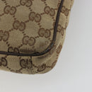 GUCCI GG Canvas Shoulder Bag Beige Silver 92551 Auth 195083-16