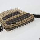 GUCCI GG Canvas Shoulder Bag Beige Silver 92551 Auth 195083-6