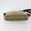 GUCCI GG Canvas Shoulder Bag Beige Silver 92551 Auth 195083-5