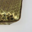 BOTTEGA VENETA INTRECCIATO Tote Bag Leather Gold 189228 Auth 195086A-9