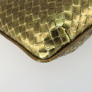 BOTTEGA VENETA INTRECCIATO Tote Bag Leather Gold 189228 Auth 195086A-14