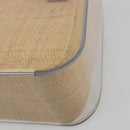 Salvatore Ferragamo Vala Chain Hand Bag Plastic Clear Silver Auth 195087V-17