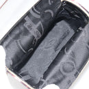 Salvatore Ferragamo Vala Chain Hand Bag Plastic Clear Silver Auth 195087V-23