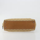 GUCCI GG Canvas Hand Bag Beige Silver 113009 Auth 195092-5