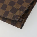 LOUIS VUITTON Damier Ebene Poche Toilette 26 Pouch N47543 LV Auth 195093-15