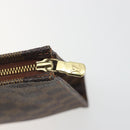 LOUIS VUITTON Damier Ebene Poche Toilette 26 Pouch N47543 LV Auth 195093-9