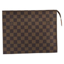 LOUIS VUITTON Damier Ebene Poche Toilette 26 Pouch N47543 LV Auth 195093-13