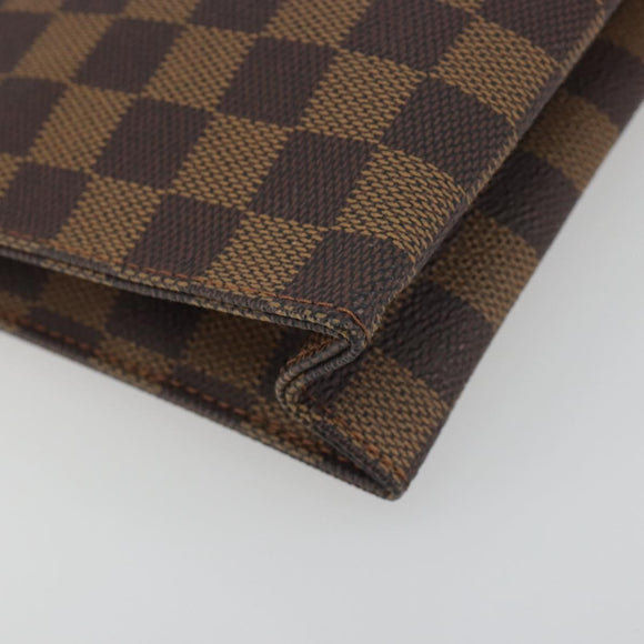 LOUIS VUITTON Damier Ebene Poche Toilette 26 Pouch N47543 LV Auth 195093