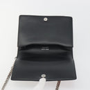PRADA Chain Shoulder Bag Saffiano leather Pink Silver Auth 195095A-21