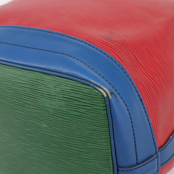 LOUIS VUITTON Epi Noe Shoulder Bag Tricolor Red Blue M44084 LV Auth 195096A