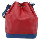 LOUIS VUITTON Epi Noe Shoulder Bag Tricolor Red Blue M44084 LV Auth 195096A-3