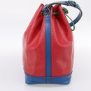 LOUIS VUITTON Epi Noe Shoulder Bag Tricolor Red Blue M44084 LV Auth 195096A-4