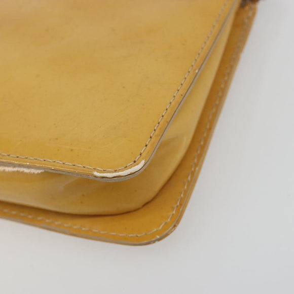 LOUIS VUITTON Monogram Vernis Lexington Pouch Beige M91010 LV Auth 195097