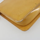 LOUIS VUITTON Monogram Vernis Lexington Pouch Beige M91010 LV Auth 195097-15