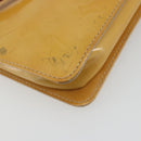 LOUIS VUITTON Monogram Vernis Lexington Pouch Beige M91010 LV Auth 195097-17