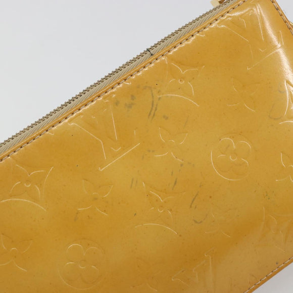 LOUIS VUITTON Monogram Vernis Lexington Pouch Beige M91010 LV Auth 195097