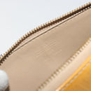 LOUIS VUITTON Monogram Vernis Lexington Pouch Beige M91010 LV Auth 195097-19