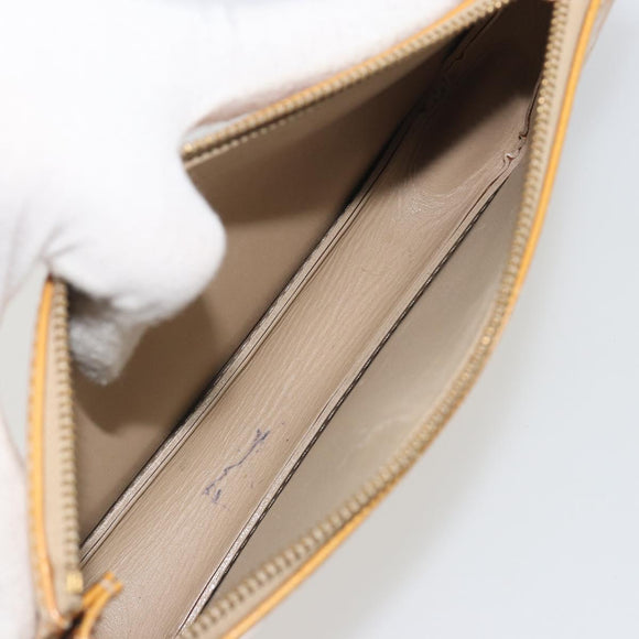 LOUIS VUITTON Monogram Vernis Lexington Pouch Beige M91010 LV Auth 195097