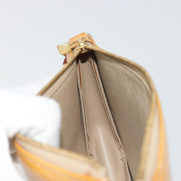 LOUIS VUITTON Monogram Vernis Lexington Pouch Beige M91010 LV Auth 195097