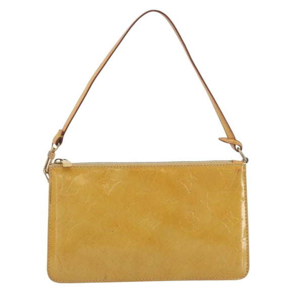 LOUIS VUITTON Monogram Vernis Lexington Pouch Beige M91010 LV Auth 195097
